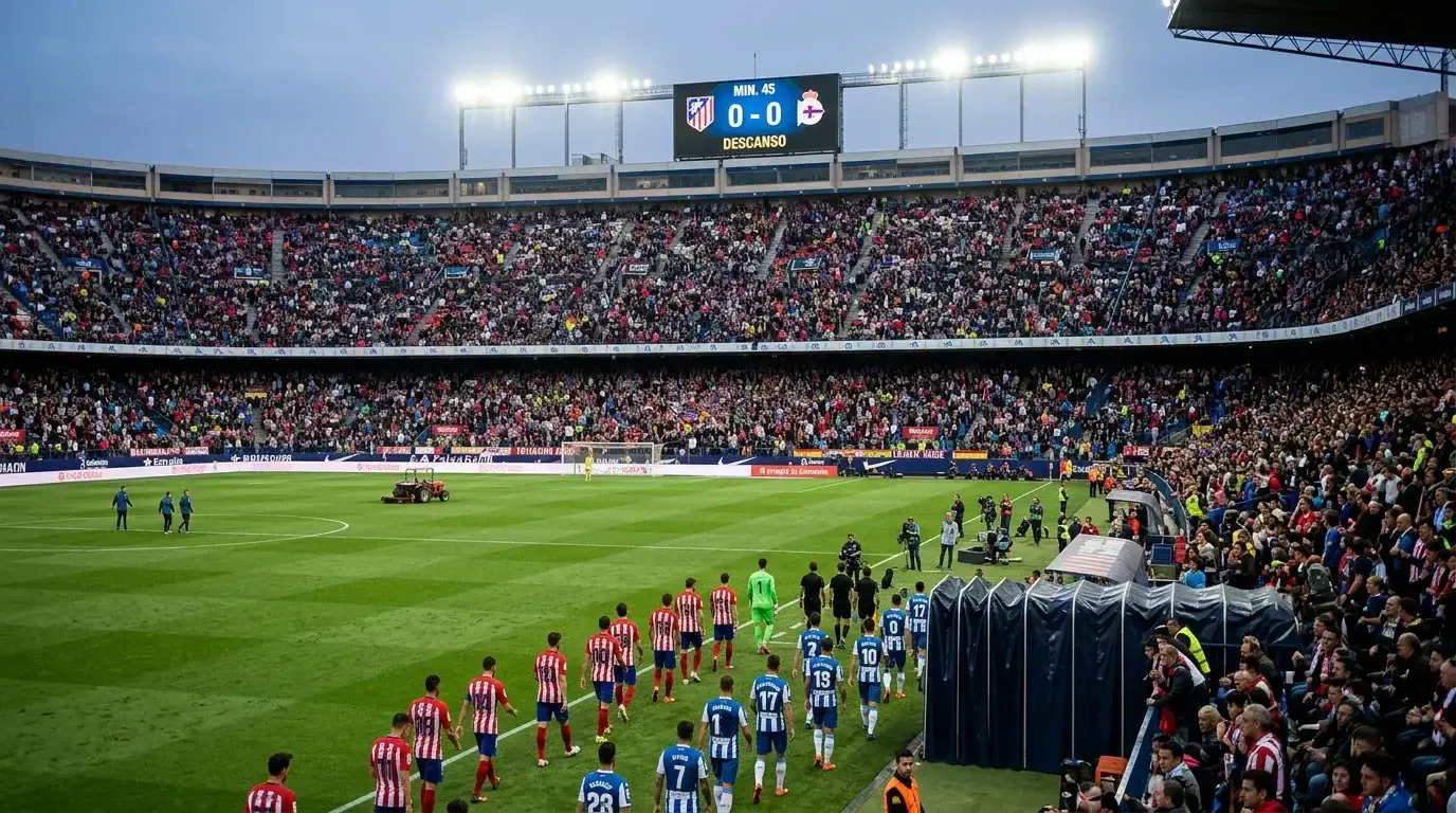 Mercado de resultado al descanso en LaLiga EA Sports con estadísticas de primer tiempo y estrategia para Primera División